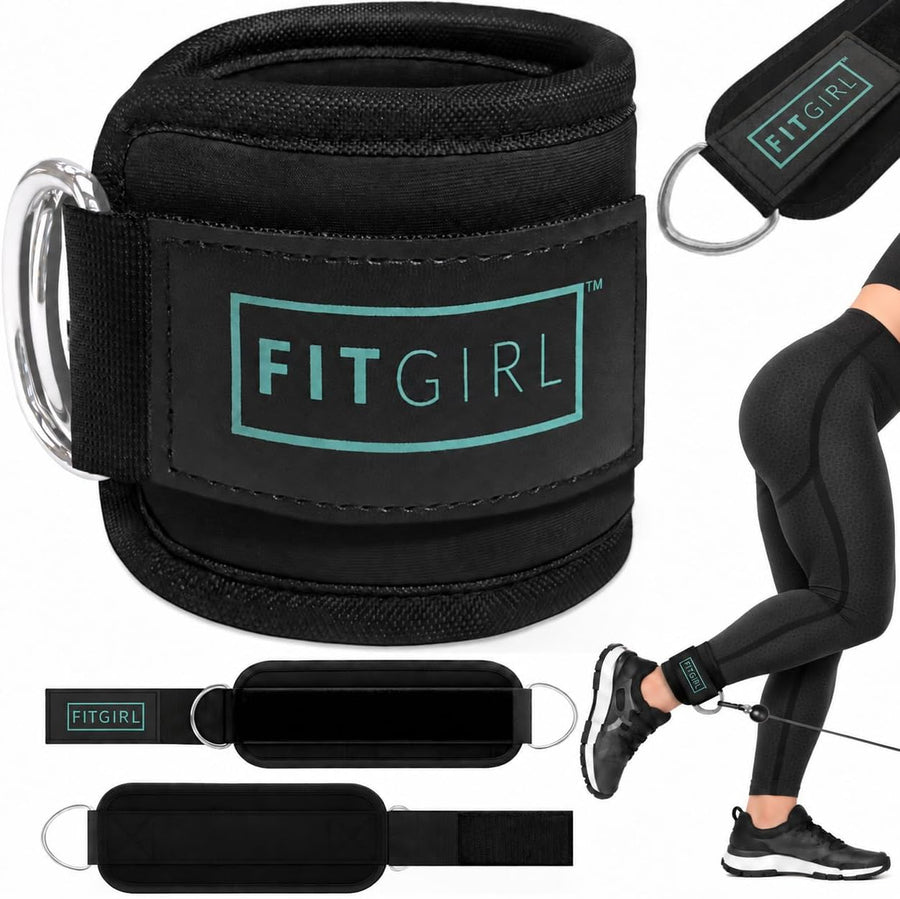 Ankle Strap for Cable Machine – Premium Padding and Comfort for Cable Exercise Machines, Cable Exercise Attachment for Home & Gym, Glute Workouts - Kickbacks, Leg Extensions, Hip Abductors