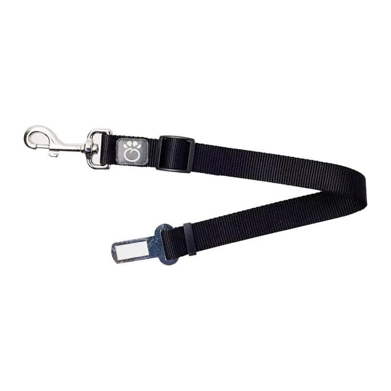 PET SEAT BELT TETHER (BLACK) Fits Standard Automobiles Buckles