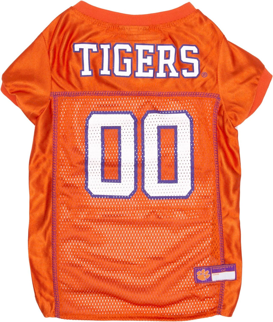 Clemson Tigers Dog & Cat Mesh Jersey Small