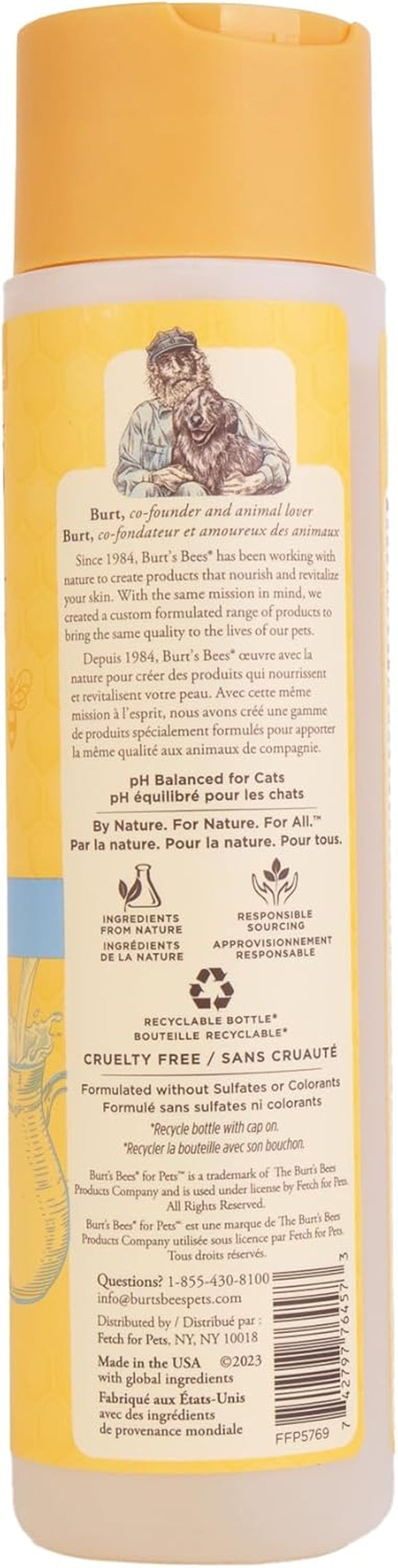 Tearless Kitten Shampoo, Cat Wash, 10 Fl Oz