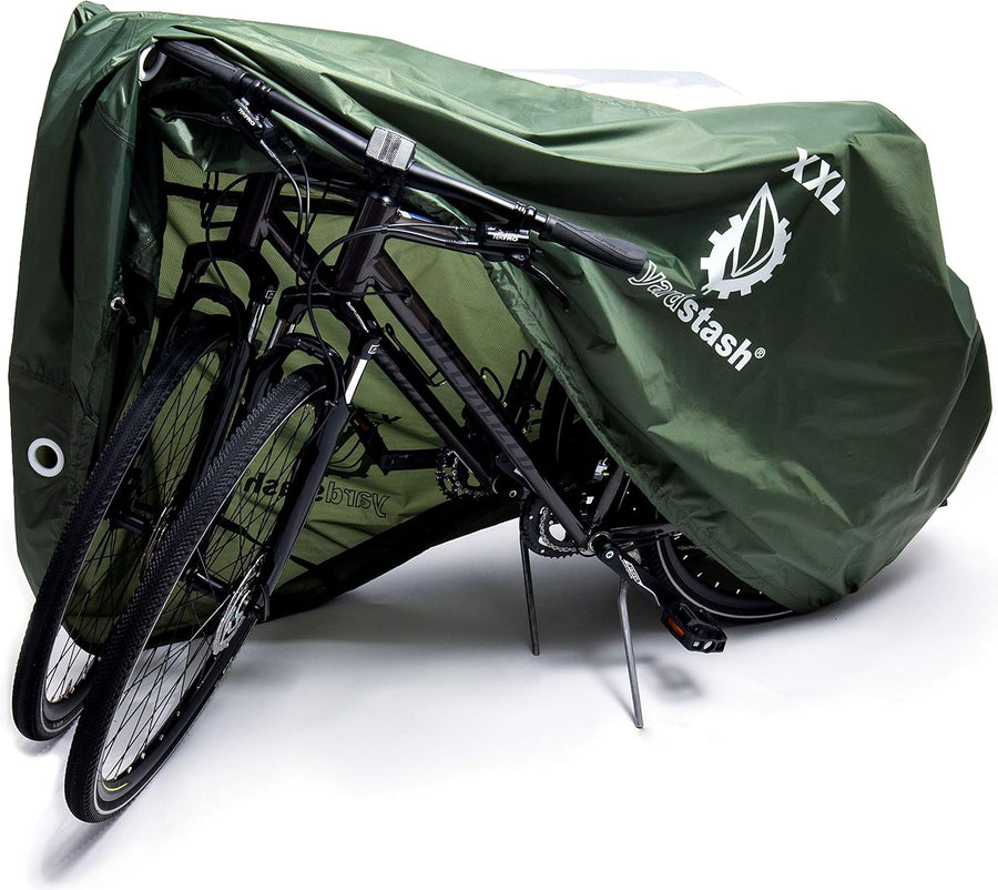 Bike Cover – XXL Reflective Bicycle Covers for outside Storage - Waterproof & Weatherproof Garden Tarp Shelters for Bikes, Trikes, 29Ers, and Electric Bicycles – Green