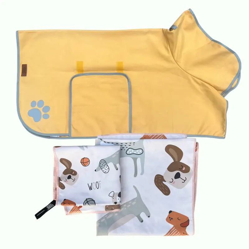 Dog Drying Set | Towel, Paw Towel & Robe