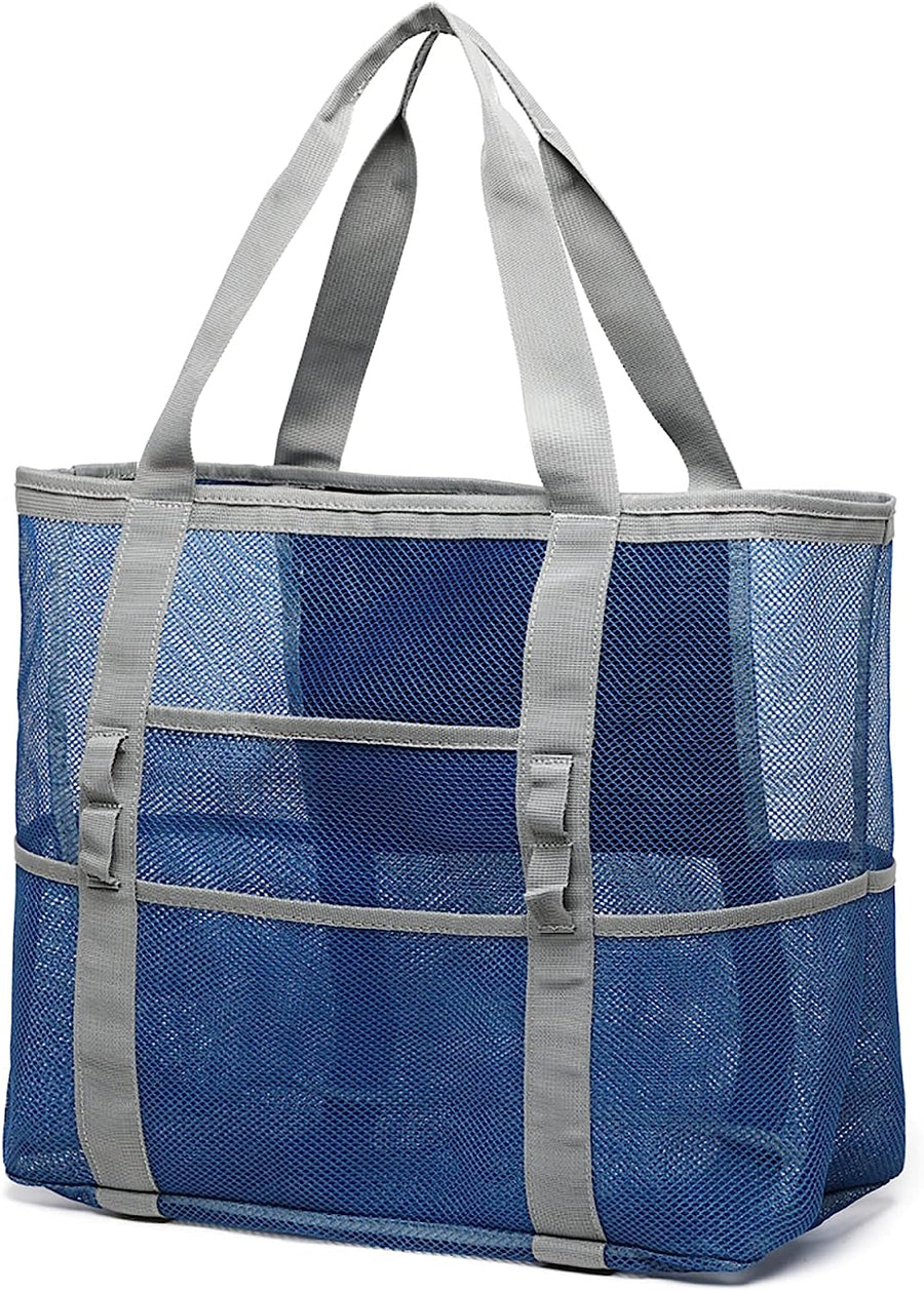 Mesh Beach Bag Family - Large Travel Tote Bag for Beach Pool Cruise